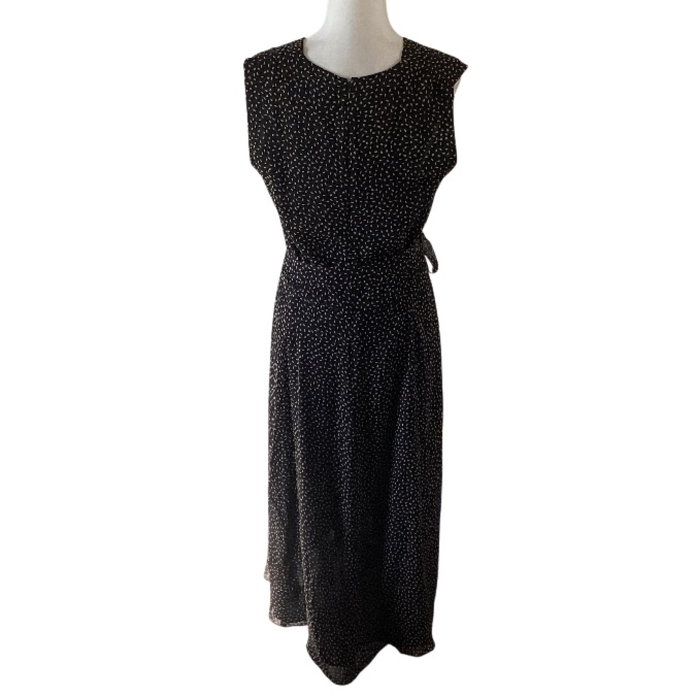 Talbots Pure Silk Sleeveless V-neck Wrap Maxi Dress 18 - Picture 5 of 9